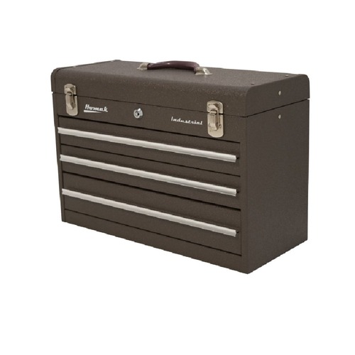 Tool Chests | Homak BW00203200 3-Drawer 20 in. Friction Toolbox - Brown image number 0