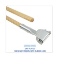 Mops | Boardwalk BWK1490 1 in. x 60 in. Lacquered Wood Swivel Head Clip-On Dust Mop Handle - Natural image number 4