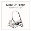 Office Jansan | Cardinal 26300CB XtraLife ClearVue 11 in. x 8.5 in. Non-Stick Locking 3 Slant-D Ring Binder - White image number 3