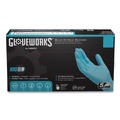 Disposable Gloves | Ammex INPF46100 5 mil Industrial Powder-Free Nitrile Gloves - Large, Blue (1000/Carton) image number 1