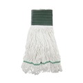 Cleaning Cloths | Boardwalk BWKSP200M14DZ 14 oz. Medium Loop End Rayon Mop Head - White (1-Dozen) image number 0