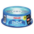  | Maxell 638006 4.7 GB 16x DVD-R Spindle Recordable Disc - Gold (15/Pack) image number 1