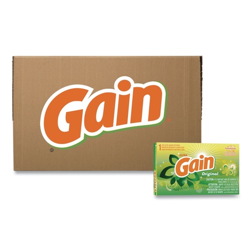 Cleaning & Janitorial Supplies | Gain 49338 1.8 oz. Box Powder Laundry Detergent - Original Scent (156/Carton) image number 0