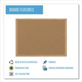  | MasterVision SB1420001233 72 in. x 48 in. Oak Wood Frame Earth Cork Board - Tan Surface image number 3