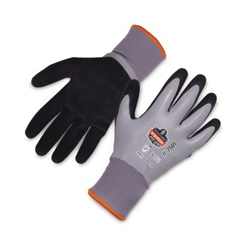 Ergodyne ProFlex 7501 Coated Waterproof Winter Gloves - Large Gray (1-Pair)
