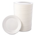 Cutlery | Dart 9PWQR 9 in. Quiet Classic Laminated Foam Dinnerware Plate - White (500/Carton) image number 0