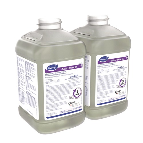 Cleaning & Janitorial Supplies | Diversey Care 101106009 2.5 L Bottle Oxivir Three 64 - Surfectant Scent (2/Carton) image number 0