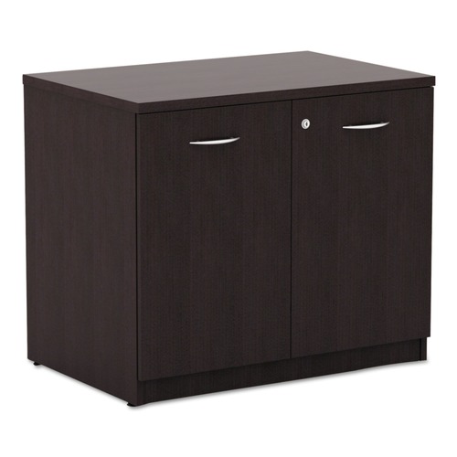  | Alera ALEVA613622ES 34.13 in. x 22.78 in. x 29.5 in. Valencia Series Storage Cabinet - Espresso image number 0