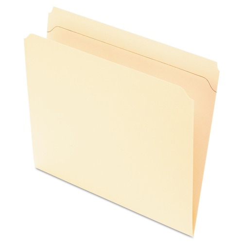  | Pendaflex R752 Reinforced Top File Folders, Straight Tab, Letter Size, Manila, 100/box image number 0