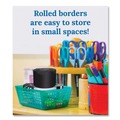 Office & Office Supplies | Carson-Dellosa 145299 2.25 in. x 65 ft. Rolled Scalloped Border Set with 2 Solid Colors, 1 Horizontal Stripes, and 1 Polka Dots - Assorted Colors (4/Set) image number 2