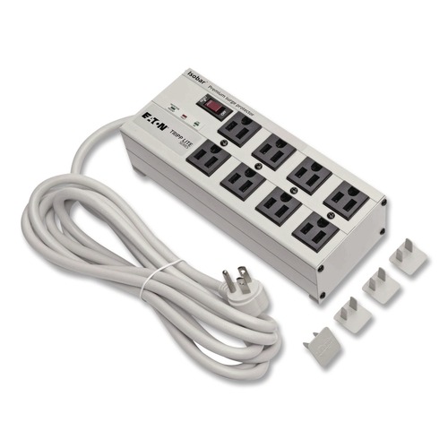 Office & Office Supplies | Tripp Lite ISOBAR825ULTRA Isobar 3,840 Joules 25 ft. Cord 8 AC Outlets Surge Protector - Light Gray image number 0