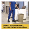 Trash & Waste Bins | Rubbermaid Commercial FG295600BEIG 7-Gallon Rectangular Deskside Wastebasket - Beige image number 3