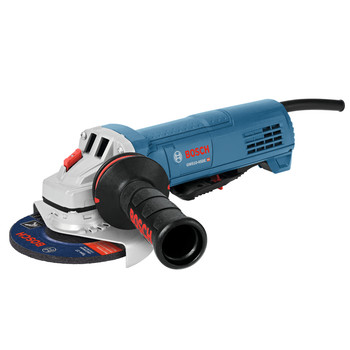 Factory Reconditioned Bosch 120V 10 Amp Ergonomic 4-1/2 in. Angle Grinder with No Lock-On Paddle Switch