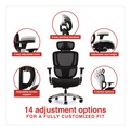 Office Chairs | Alera ALEMV41ME10B-ES Minverva Pro Multifunction Chair, Supports Up to 275 lb, 17.7-in to 21.4-in Seat Height, Black Seat, Black Back, Black Base image number 2