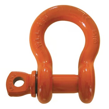 MATERIAL HANDLING ACCESSORIES | Columbus McKinnon M651P 4.5 Ton Capacity 5/8 in. Bail Size Screw Pin Anchor Shackle - Orange