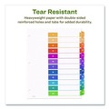 Office Jansan | Avery 11083 Ready Index 11 in. x 8.5 in. 12-Tab 1 to 12 Customizable Table of Contents Dividers with Multicolor Tabs - White (3/Pack) image number 6