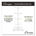 Office Filing Cabinets & Shelves | Champion Sports MBR2 12 in. x 23 in. x 51 in. Double Medicine Ball Tree - White image number 1