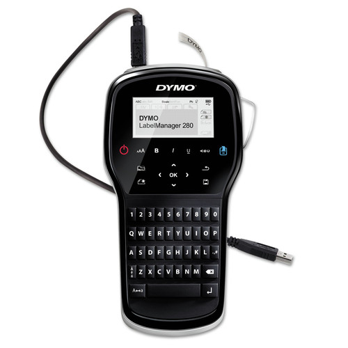 Office Jansan | DYMO 1815990 LabelManager 280 4 in. x 2.3 in. x 7.9 in. 0.6 in./s Print Speed Label Maker image number 0