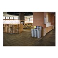 Trash & Waste Bins | Rubbermaid Commercial 2185052 Slim Jim Recycling Station Kit 1-Stream Bottles and Cans 23 gal Plastic Yellow/Gray image number 5