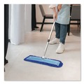 Mops | Gritt Commercial GRI17436T 36 in. x 5 in. Microfiber Head 40 in. to 72 in. Silver Aluminum Handle Dust Mop with Telescopic Handle - Blue (1-Kit) image number 6