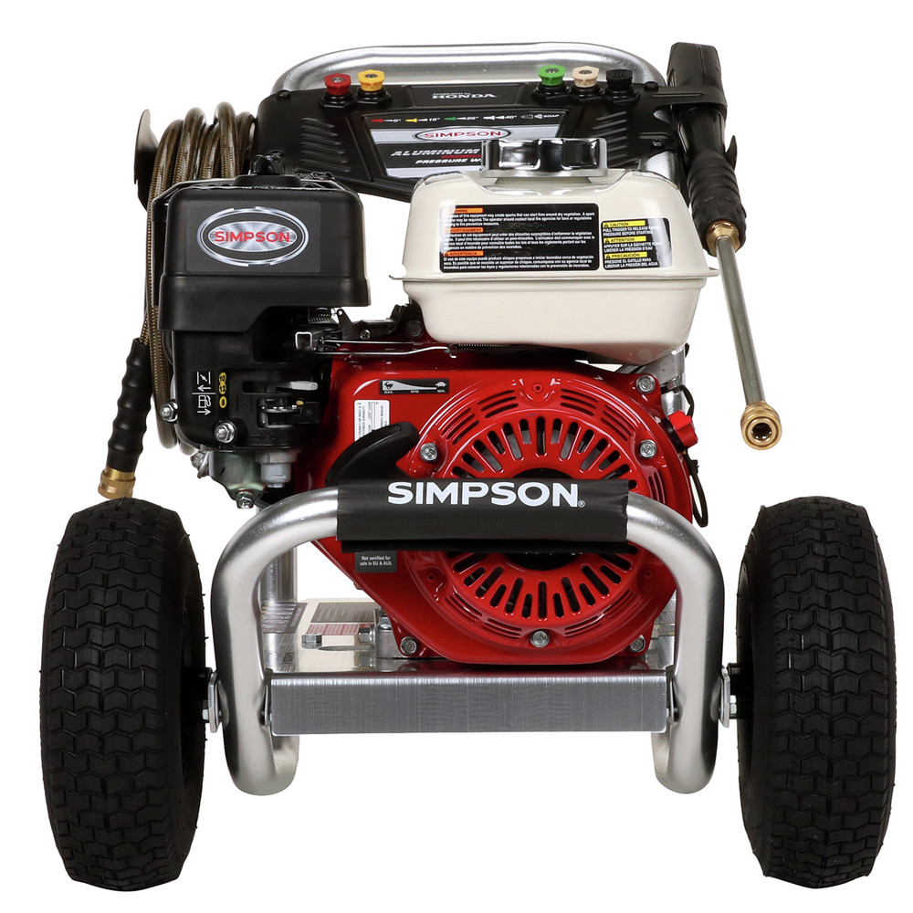 Simpson Aluminum 3400 PSI 2.5 GPM Professional Gas Pressure Washer with
