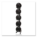 Office Filing Cabinets & Shelves | Champion Sports STM1 23 in. x 22.5 in. x 64.5 in. U-Ring Single Medicine Ball Tree - Black image number 3