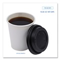 Cups and Lids | Boardwalk BWKHOTBL1020 Hot Cup Lids for 10 oz. to 20 oz. Hot Cups - Black (1000/Carton) image number 4