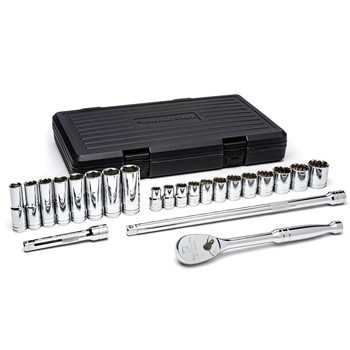 PRODUCTS | KD Tools 80707 23-Piece 1/2 in. Drive 6 and 12 Point Standard and Deep Socket Set