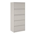 Office Filing Cabinets & Shelves | Alera 26145 30 in. x 18.62 in. x 67.62 in. Five Legal/Letter/A4-Size File Drawers Lateral File Cabinet - Light Gray image number 0