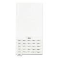 Office Jansan | Avery 11376 11 in. x 8.5 in. 27-Tab Preprinted Legal Exhibit Bottom A to Z Tab Index Dividers - White (1-Set) image number 3