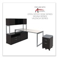  | Alera ALELS583020ES Open Office Desk Series 29.5 x 19.13 x 22.88 Legal/Letter Low File 2-Drawer Cabinet Credenza - Espresso image number 8