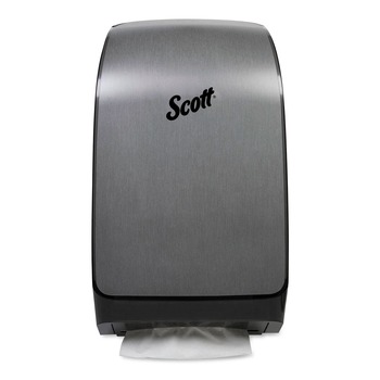 Scott 39712 Mod Scottfold 10.6 in. x 5.48 in. x 18.79 in. Towel Dispenser - Brushed Metallic