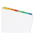 Office Jansan | Avery 11407 11 in. x 8.5 in. 8-Tab Color Tabs Print and Apply Index Maker Clear Label Dividers - White (1-Set) image number 1