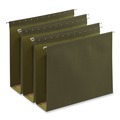 File Folders | Universal UNV14143 25-Piece Box Bottom Letter Size 1/5-Cut Tab Hanging File Folders - Standard Green image number 0