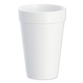 Cutlery | Dart 16J16 J Cup 16 oz. Insulated Foam Cups - White (1000/Carton) image number 0