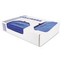 Office Jansan | Heritage A6043PX 30 in. x 43 in. 30 gallon 1.3 millimeter Biohazard Infectious Waste Flat Pack Healthcare Biohazard Printed Can Liners - Blue (200/Carton) image number 1