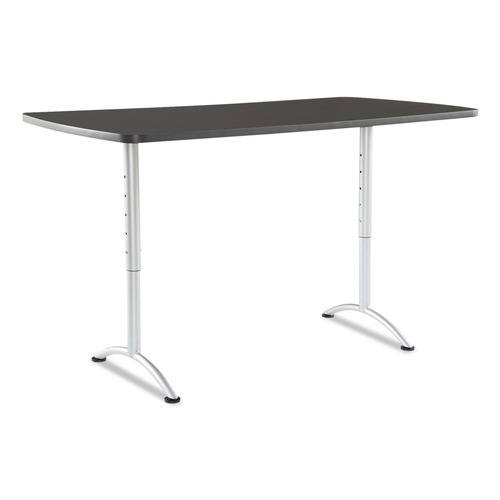  | Iceberg 69327 ARC 36 in. x 72 in. x 30 - 42 in. Rectangular Height-Adjustable Table - Graphite/Silver image number 0
