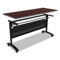 Labor Day Sale! Save $30 off $199! | Alera ALETT6024CM 59.5 in. x 23.63 in. Rectangular Reversible Laminate Table Top - Medium Cherry/Mahogany image number 3
