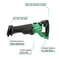 Reciprocating Saws | Metabo HPT CR18DBLQ4M 18V Brushless Reciprocating Saw (Tool Only) image number 1