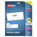 Office Jansan | Avery 05262 Easy Peel 1.33 in. x 4 in. Address Labels with Sure Feed Technology - White (14/Sheet, 25 Sheets/Pack) image number 0