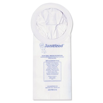 Janitized Vacuum Filter Bags Designed to Fit ProTeam 10 qt Super Coach/MegaVac (10/Carton)