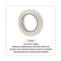 Office Jansan | Universal UNV30018 3 in. Core 18 mm. x 54.8 m. #120 Utility Grade Filament Tape - Clear (1-Roll) image number 3