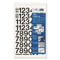 Office & Office Supplies | Chartpak 01130 1 in. Tall Press-On Vinyl Self-Adhesive Numbers - Black Characters (44/Pack) image number 0