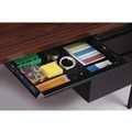 Office Desks & Workstations | Alera 25954 60 in. x 30 in. x 29.5 in. Double Pedestal Steel Desk - Mocha/Black/Black Legs image number 6