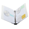Nothing Over $99 Sale! | Innovera IVR39300 3-Ring CD/DVD Refillable Binder Holds 90 Discs - Midnight Blue/Clear image number 2