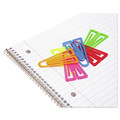 Paper Clips, Binder Clips, & Fasteners | Baumgartens BAULP1700 Plastiklips Smooth Paper Clips - Assorted Colors/Extra Large (50/Box) image number 2