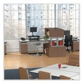 Office Filing Cabinets & Shelves | Alera ALELS583020WA Open Office Series 29.5 in. x 19.13 in. x 22.88 in. 2-Drawer Low File Cabinet Credenza - Walnut image number 8