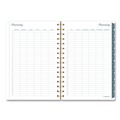 Calendars & Planners | AT-A-GLANCE 1768200 8.5 in. x 5.5 in. 12-Month (Jan-Dec 2026) Midnight Garden Weekly/Monthly Planner - Black/Pink/Green Cover image number 7