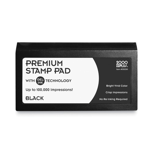 Bulk Savings Pricing 1 | Cosco 030256 6.17 in. x 3.13 in. Microgel Stamp Pad for 2000 PLUS - Black image number 0