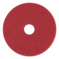 Cleaning & Janitorial Supplies | 3M 5100 20 in. Low-Speed Buffer Floor Pads - Red (5/Carton) image number 2